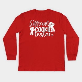 Official Cookies Tester Kids Long Sleeve T-Shirt